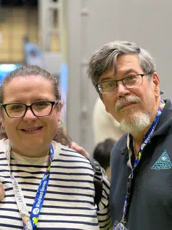 Jo with Steve Jackson